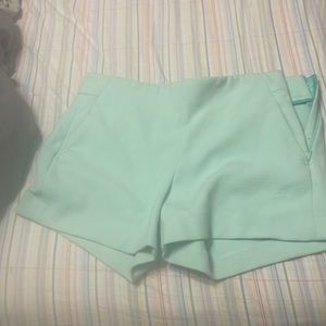 Teal blue shorts